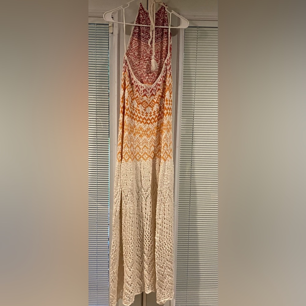 NWOT Free People Ikat Oasis crochet Maxi Dress - Picture 5 of 7